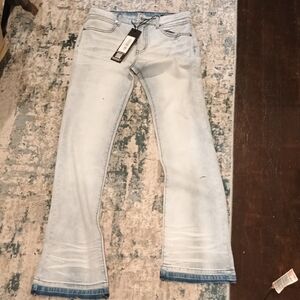 Stylish Light Blue Flare Jeans for Women